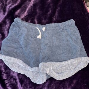 H&M Blue Athletic Shorts with Elastic Waistband
